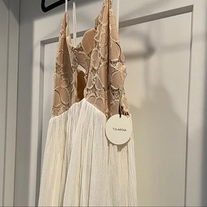 Tularosa Bryce Mini Dress - white and tan NWT